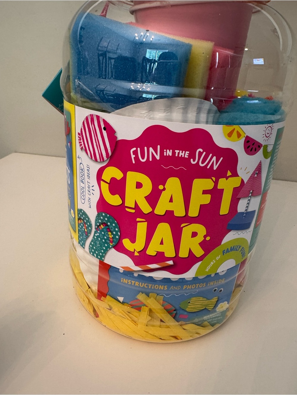 Fun in the Sun Craft Jar - Bright Multi-Color Kids Craft Kit